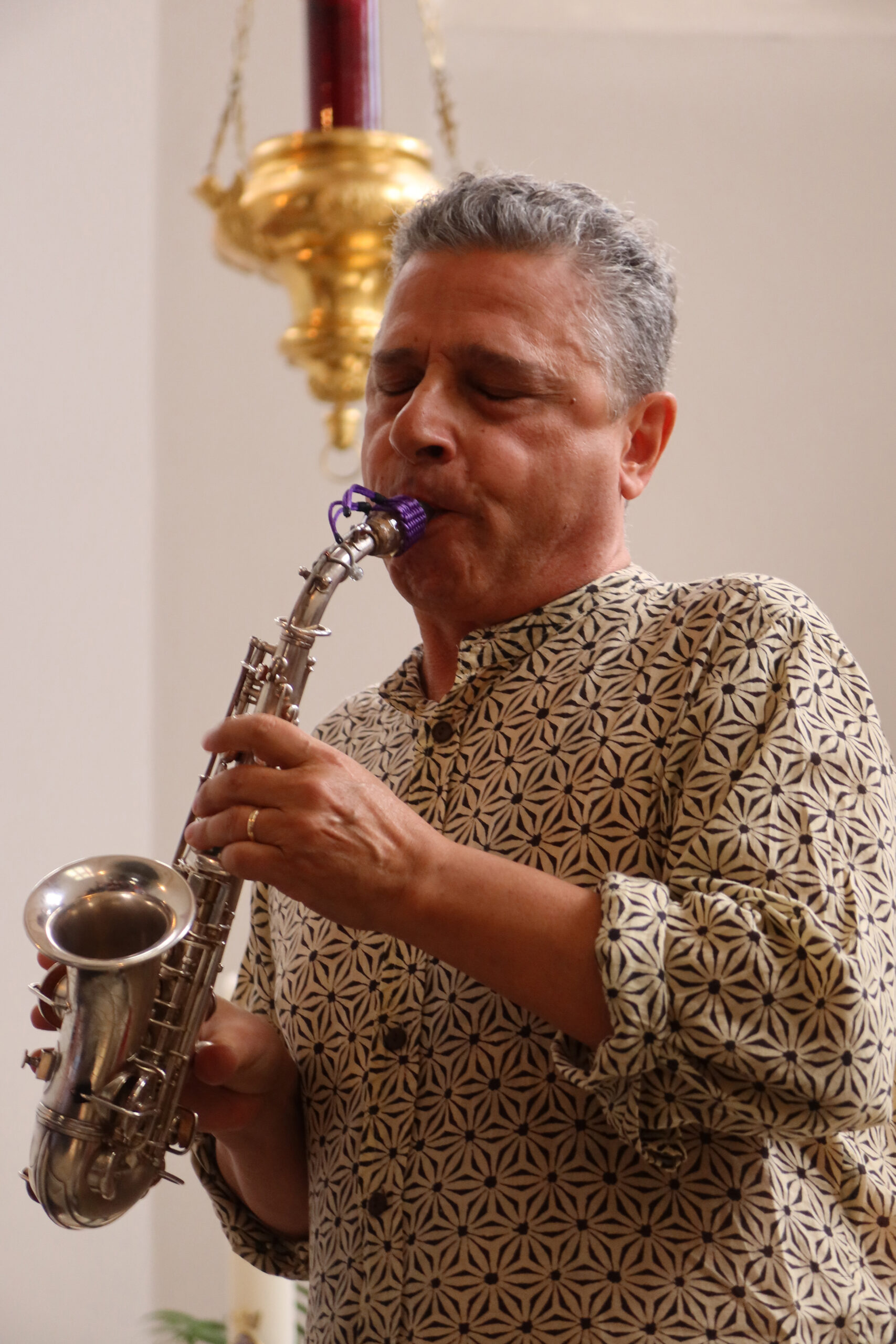 Soprano saxophonist Gianni Gebbia