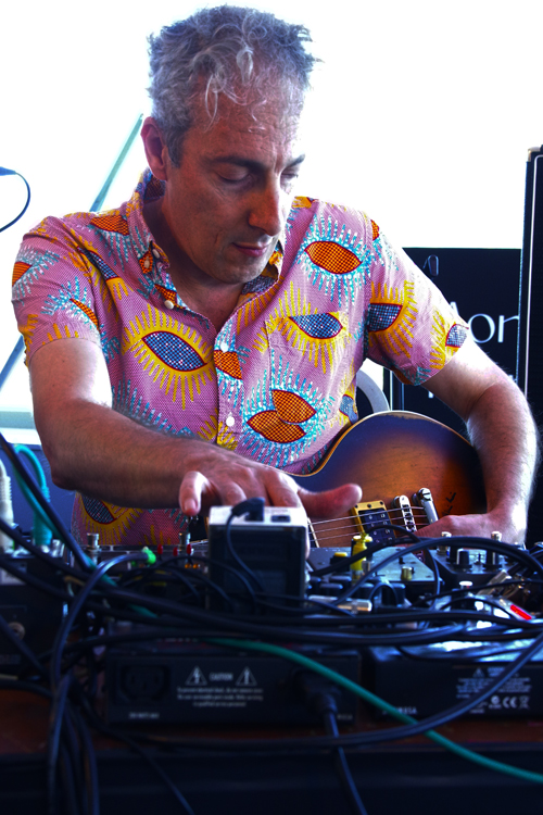 Oren Ambarchi playing guitar/synthesizer