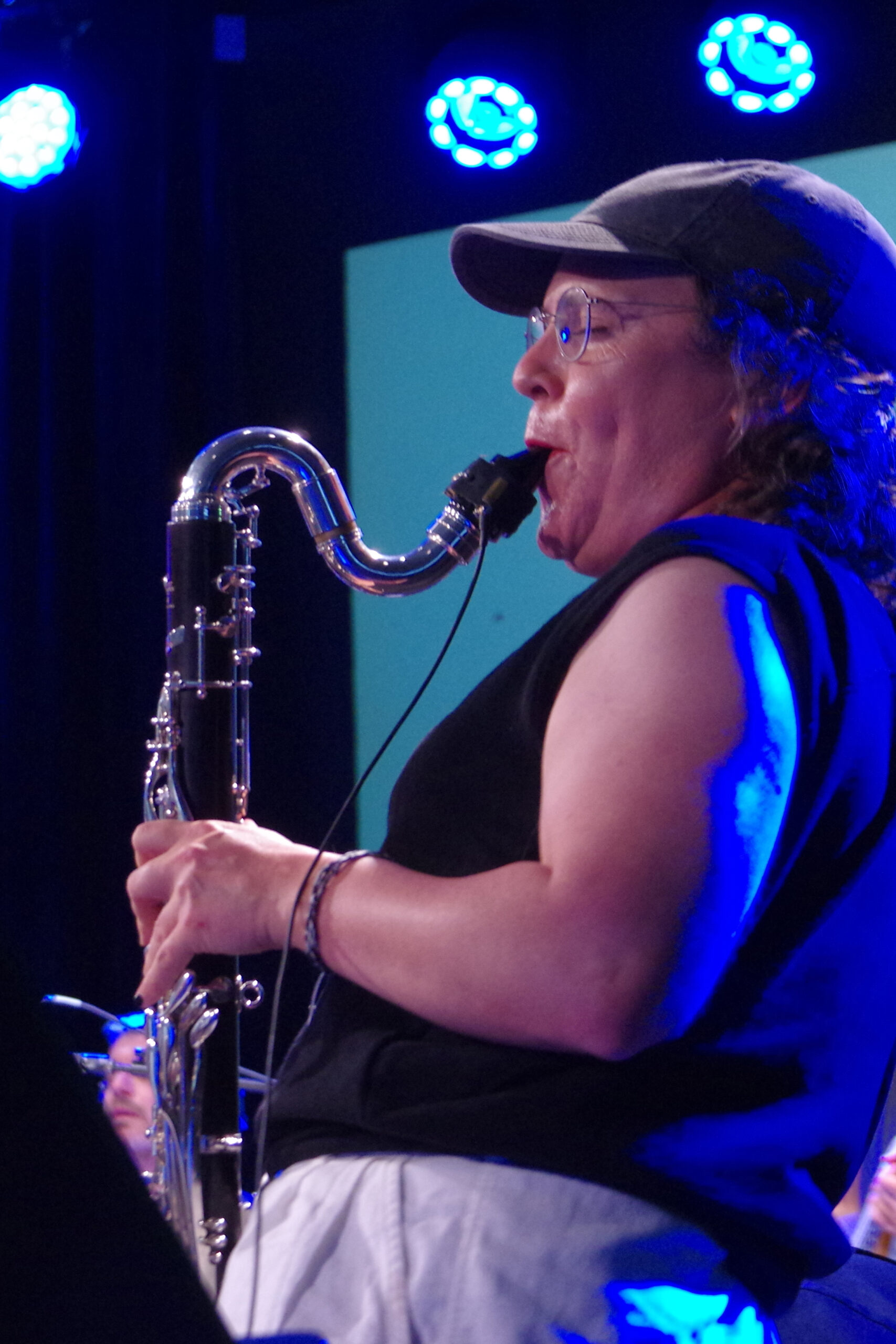 Bass clarinetist Sam Dunscombe