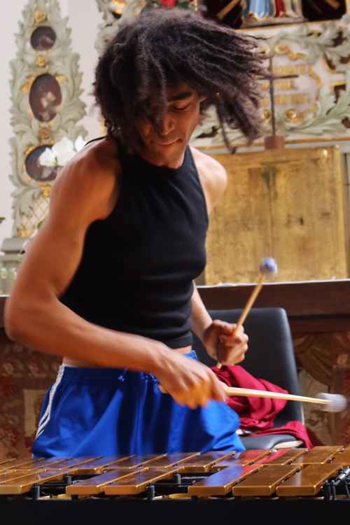 Sebastian Alexander Johnson plays a solo vibraphone concert