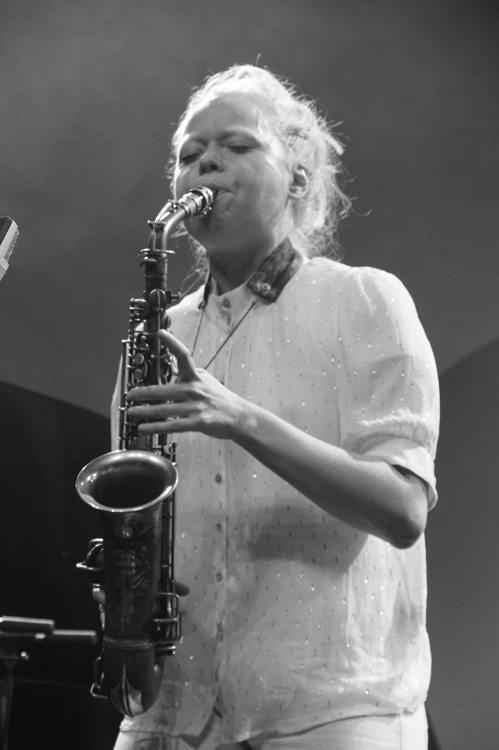 Alto saxophonist Mette Rasmussen