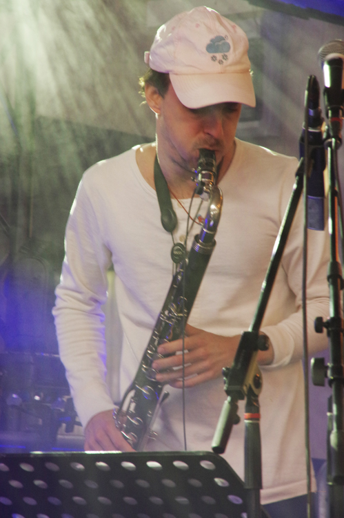 Bass clarinetist Vincent Pongracz