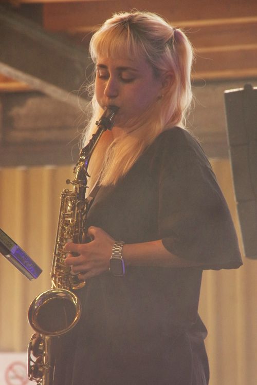 Alto saxophonist Yvonne Moriel