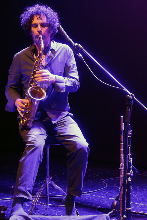 Alto saxophonist João Pedro Brandão