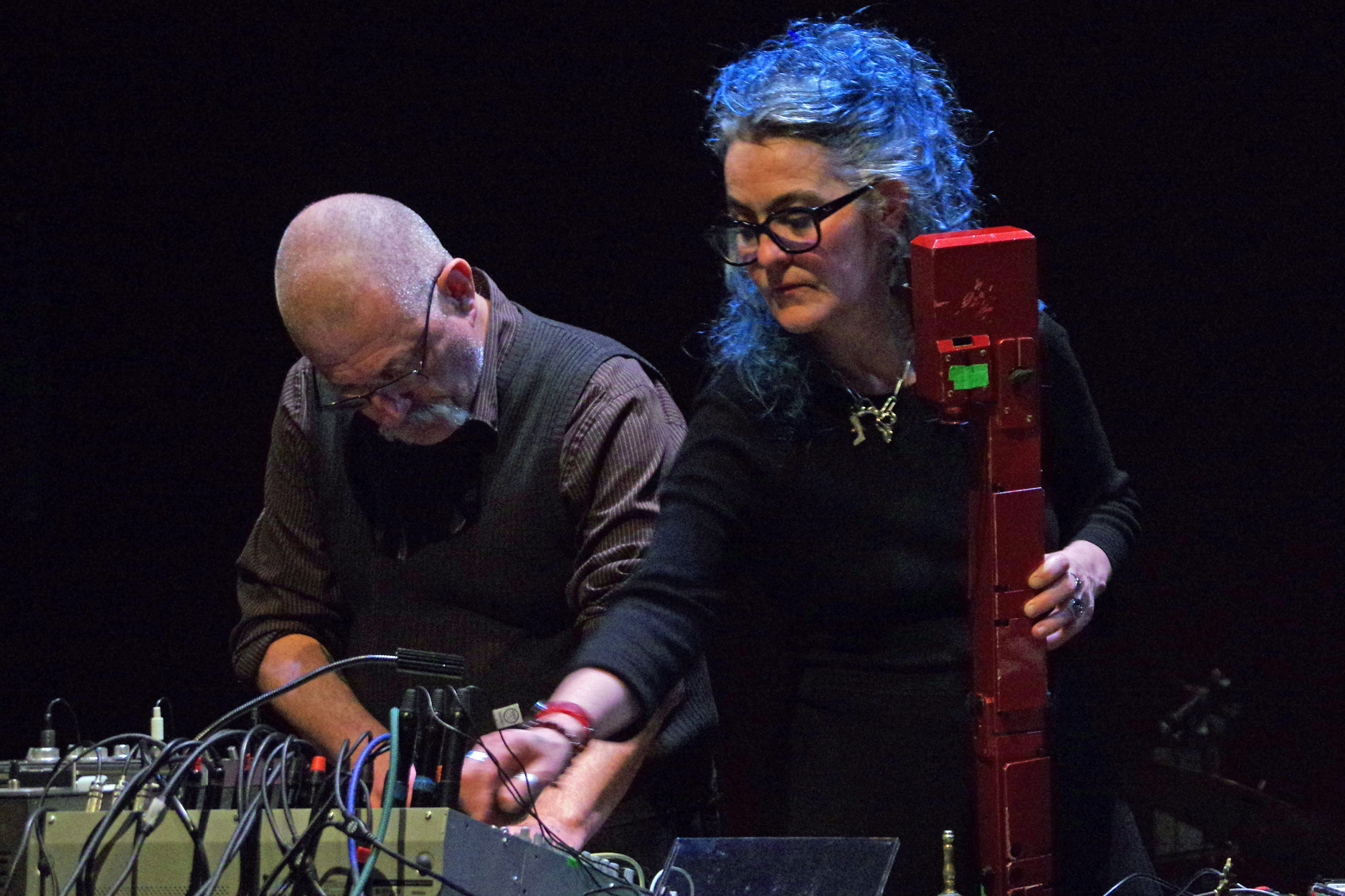 Jérôme Noetinger from France and Mexican-Austrian Angelica Castello coordinate an electronic improvising strategy