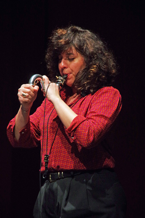 Iranian-German bass clarinetist Shabnam Parvaresh