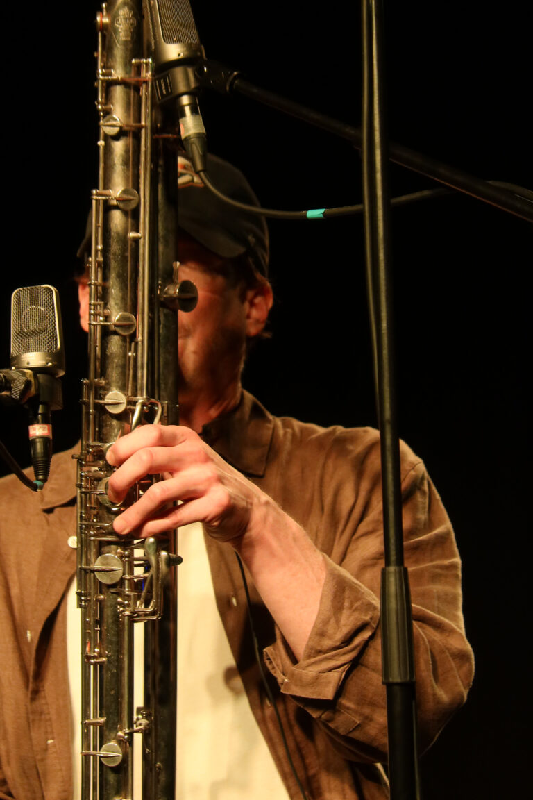 Contrabass clarinetist John McCowen